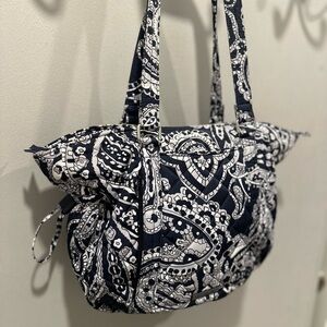 Vera Bradley Deep Night Paisley Glenna Shoulder Bag